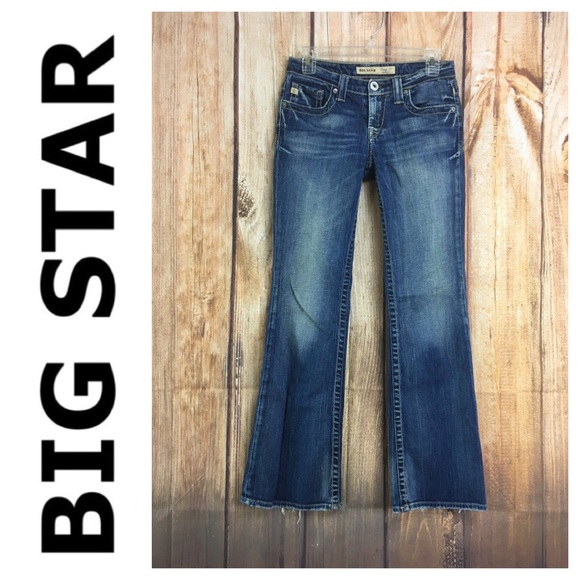 ☮️Big Star Casey K Low Rise Bootcut Jean Size 27 - Picture 8 of 8
